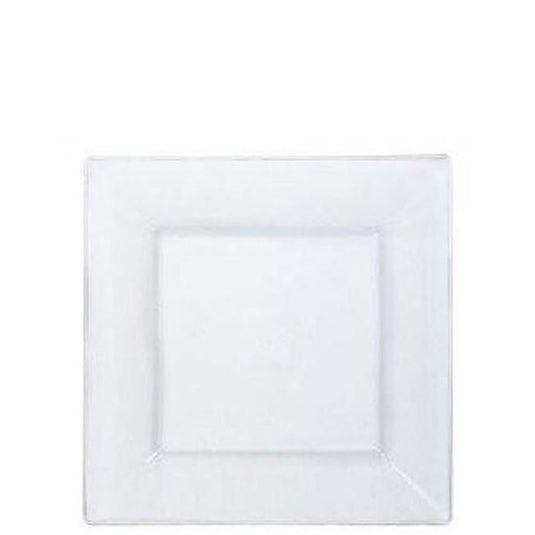 Lillian Tablesettings Square Plastic Dinner Plates Clear 6.5" Disposable Plates Lillian