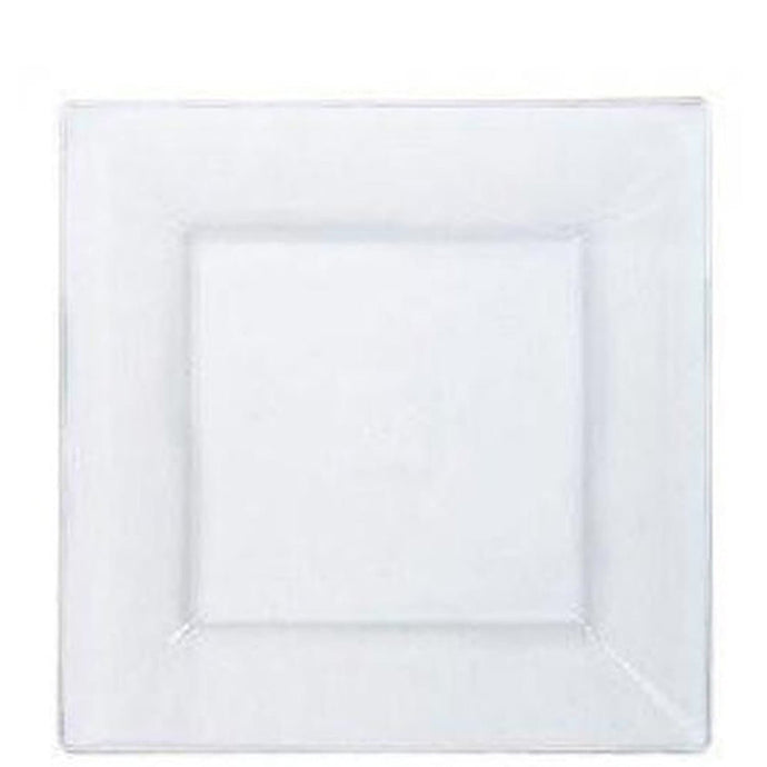 Lillian Tablesettings Square Plastic Dinner Plates Clear 9.5