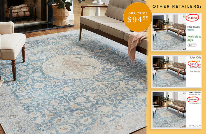 Chris Loves Julia x Loloi Antique Sky Rug, Pick Your Size General Decor Steals