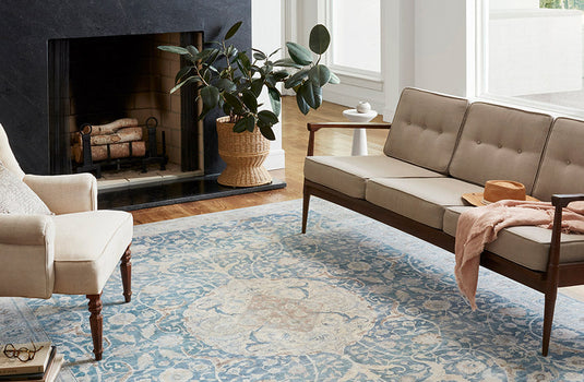 Chris Loves Julia x Loloi Antique Sky Rug, Pick Your Size General Decor Steals