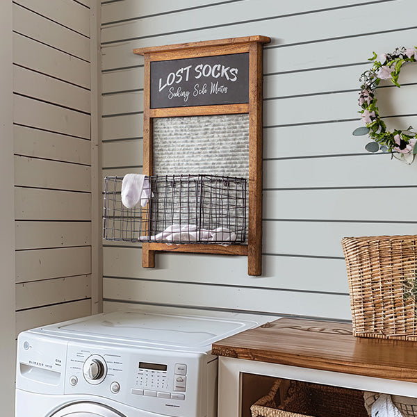 Farmhouse Lost Socks Storage Wall Basket Sale CT