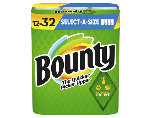 Bounty Select-A-Size 2-Ply Paper Towels, 12 rolls, 120 sheets/roll Bounty