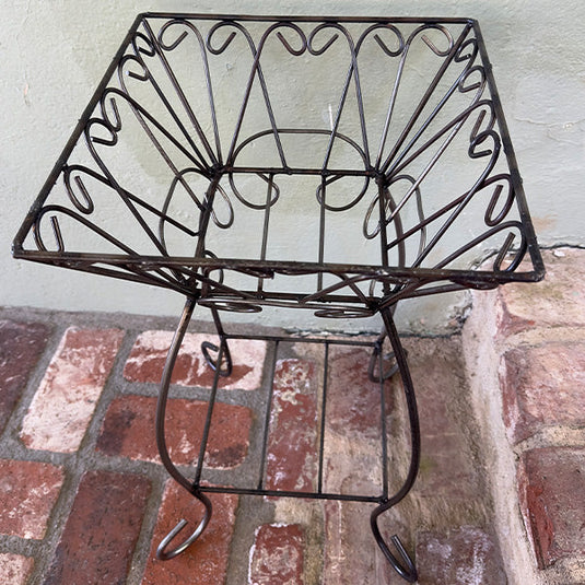 19 Inch Ornate Wrought Iron Plant Stand, Choose Your Style Whats trending CIMA