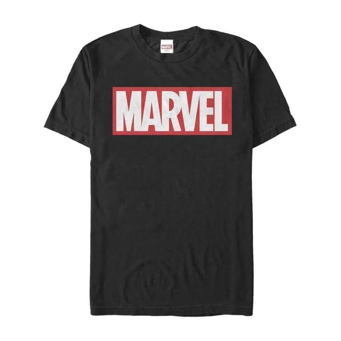 Marvel Logo - Marvel Black T-Shirt Apparel Fifth Sun