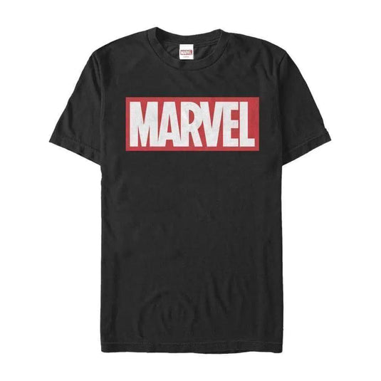 Marvel Logo - Marvel Black T-Shirt Apparel Fifth Sun