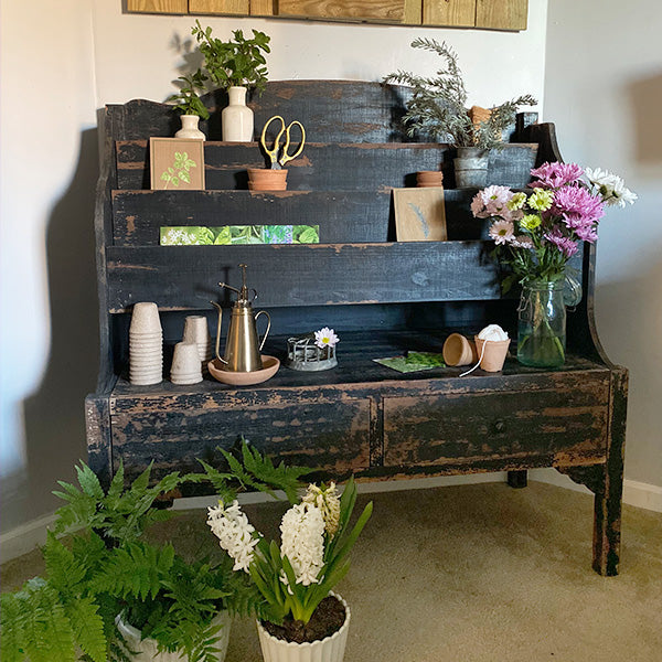 Large Distressed Mercantile Farmhouse Cabinet General ABH