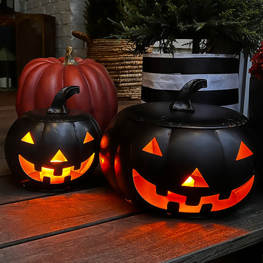 Huge Metal Jack O Lanterns, Set of Three, Choose Your Color General ABH