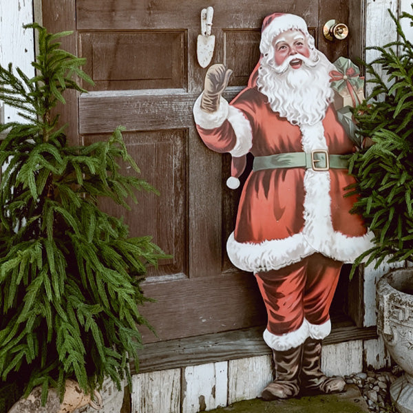 43 Inch Metal Santa Outdoor Cutout General ABH