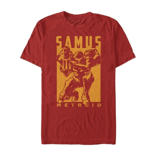 Metroid - Samus Aran Negative Space - T-Shirt Apparel Fifth Sun