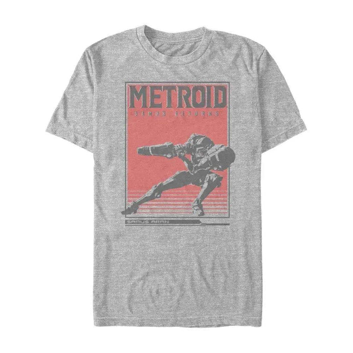 Metroid - Samus Solid Distressed - T-Shirt Apparel Fifth Sun