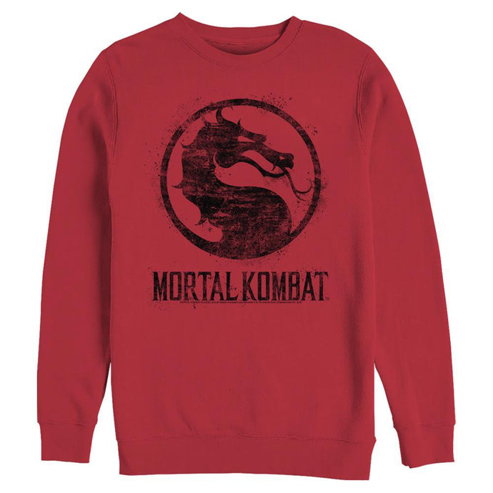 Mortal Kombat - Splatter Logo - Crewneck Sweatshirt Apparel Fifth Sun