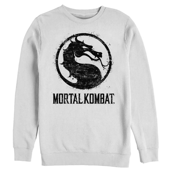 Mortal Kombat - Splatter Logo - Crewneck Sweatshirt Apparel Fifth Sun