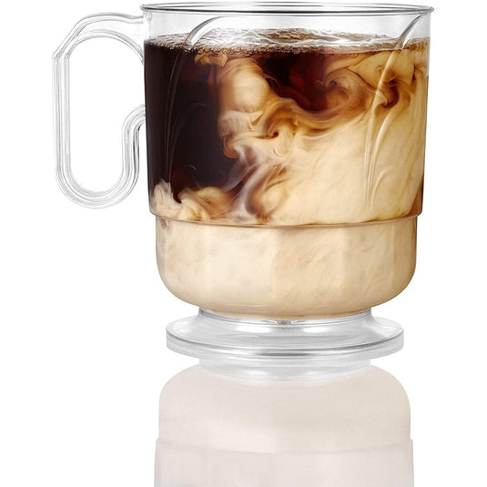 Mug 8 oz Elegance Clear Coffee Tablesettings Lillian