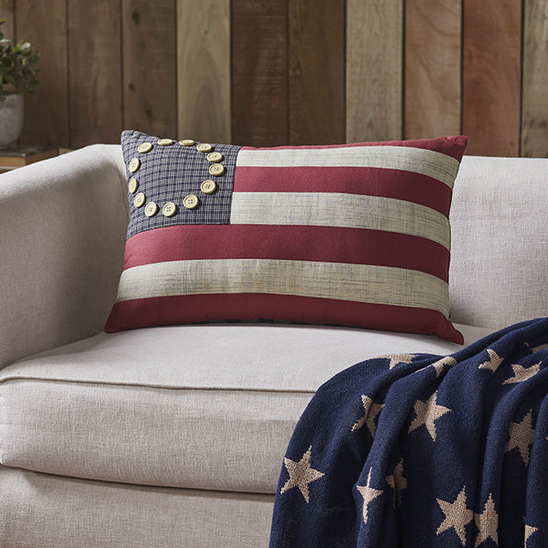 Load image into Gallery viewer, Patriotic Cotton Pillow, Choose Your Style Whats trending VHC
