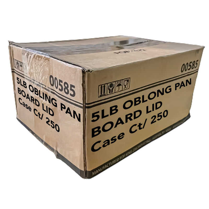 Load image into Gallery viewer, *WHOLESALE* Board Lid For 5Lb Aluminum Oblong Pan 9.5&quot; x 7&quot; | 250 ct/case Disposable VeZee
