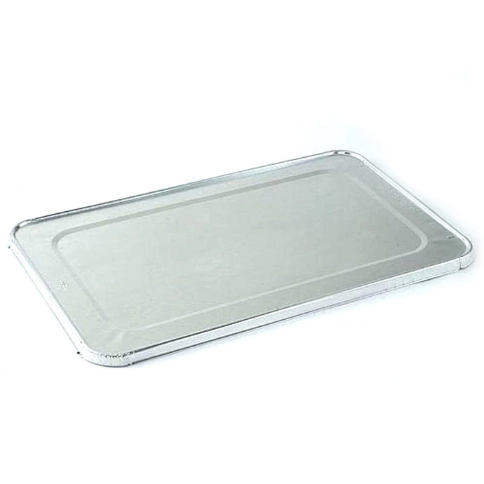 Large Disposable Aluminum Rectangular Foil Lid for Rack Roaster 17X12.5X3.19 Disposable VeZee