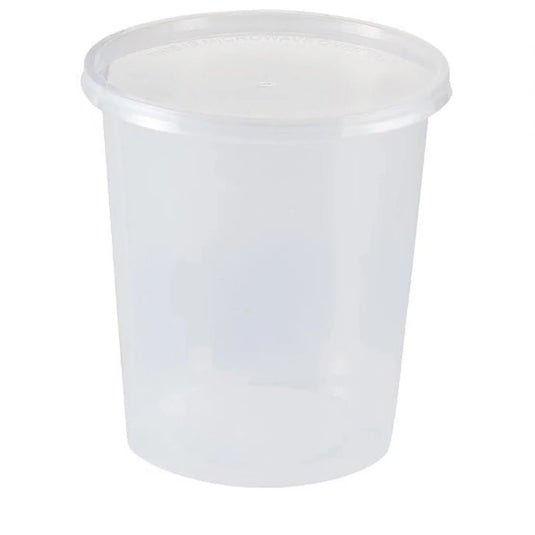 Extra Strong Quality Plastic Deli Container with Lids 48 oz Food Storage & Serving VeZee