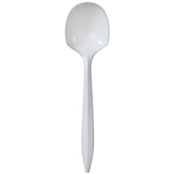 BULK Nicole Home Collection Medium Weight Soup spoon White Cutlery VeZee