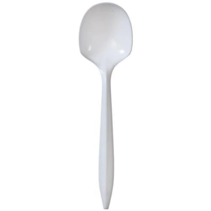 Load image into Gallery viewer, BULK Nicole Home Collection Medium Weight Soup spoon White Cutlery VeZee
