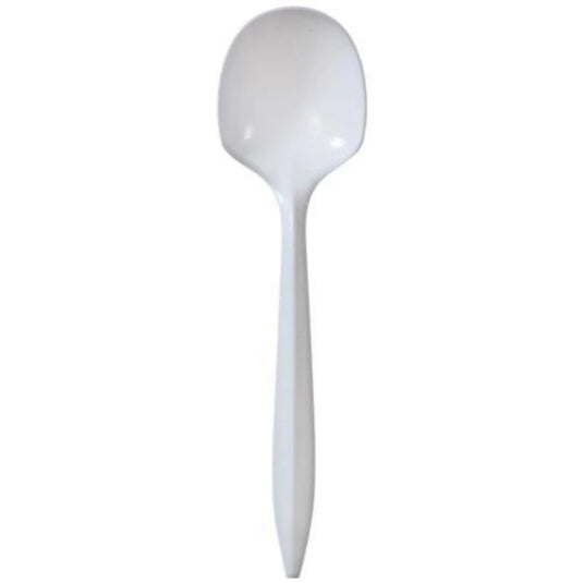 BULK Nicole Home Collection Medium Weight Soup spoon White Cutlery VeZee