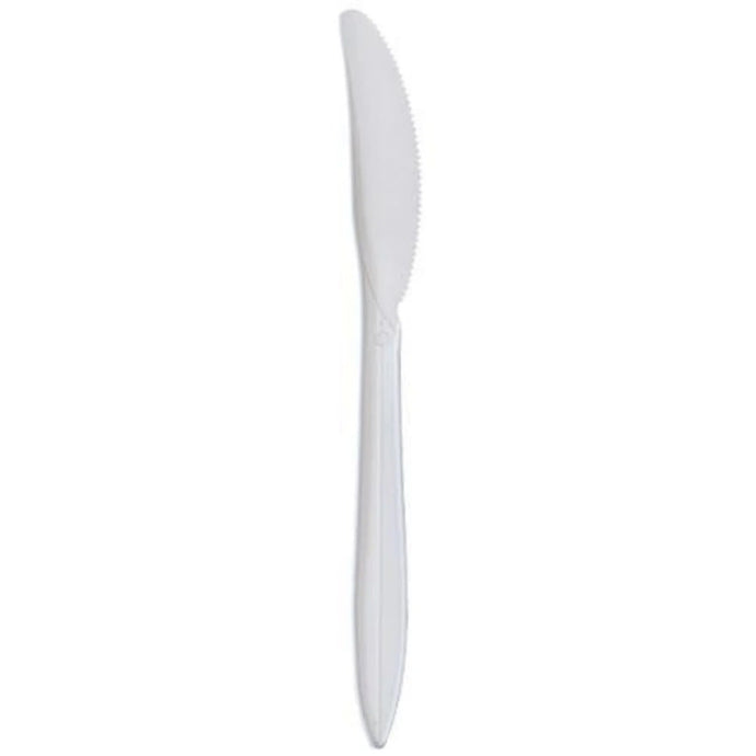 BULK White Medium Weight Knife Cutlery VeZee