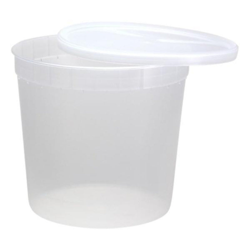 Load image into Gallery viewer, Extra Strong Quality Plastic Deli Container with Lids 80 oz Food Storage &amp; Serving VeZee
