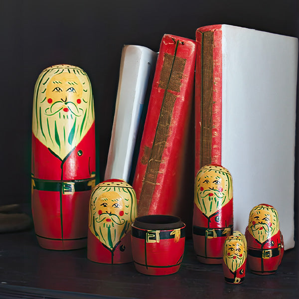 Load image into Gallery viewer, Christmas Nesting Dolls, Set of 5, Choose Your Style General KAL
