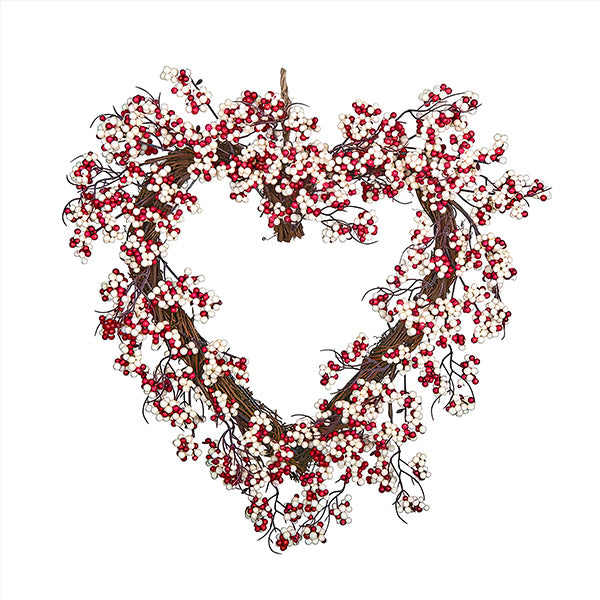 Load image into Gallery viewer, Valentine&#39;s Berry Heart Wreath, Pick Your Color General TP
