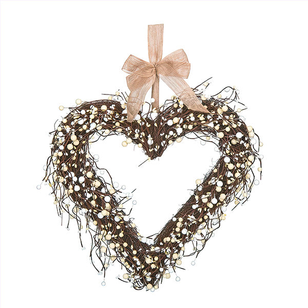 Load image into Gallery viewer, Valentine&#39;s Berry Heart Wreath, Pick Your Color General TP
