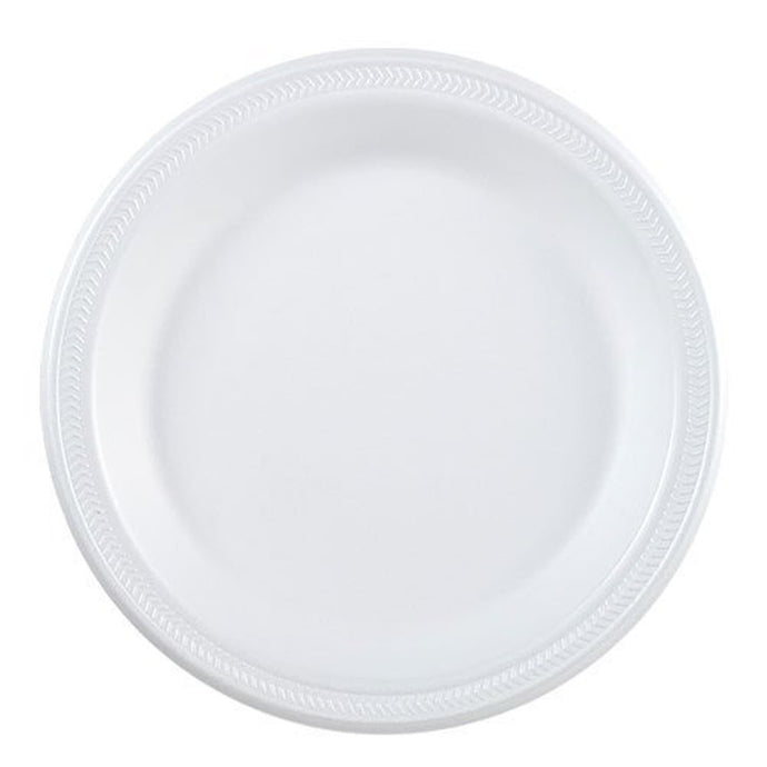 Nicole Home Collection Everyday Dinnerware Foam Plate White 9