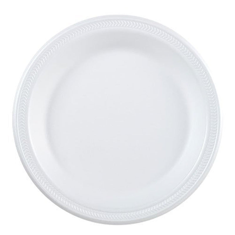 Load image into Gallery viewer, Nicole Home Collection Everyday Dinnerware Foam Plate White 9&quot; Disposable Plates VeZee
