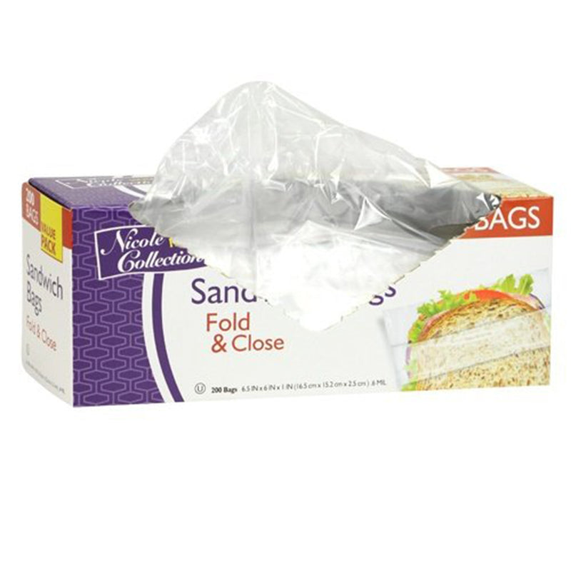 Load image into Gallery viewer, Nicole Home Collection Sandwich Bags Value Pack Fold &amp; Close Bags Food Storage &amp; Serving VeZee
