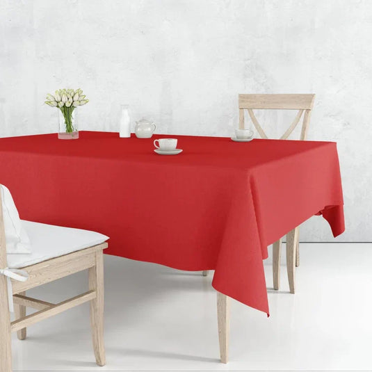 *WHOLESALE* Red Rectangular 54X108 Plastic Tablecover:48CT Table Cover Party Dimensions