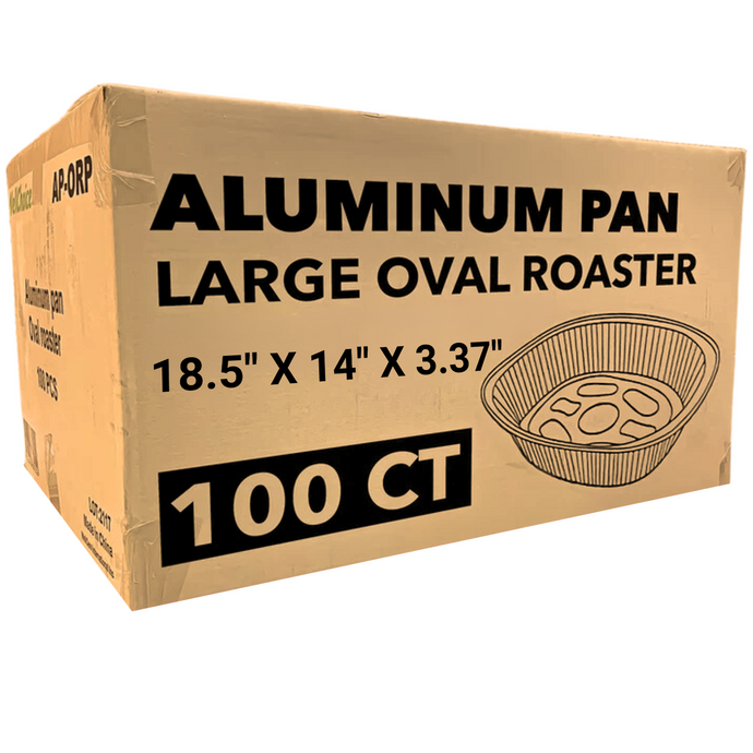 *WHOLESALE* Disposable Durable Large Oval Turkey Roaster Pans |100 ct/case Disposable VeZee