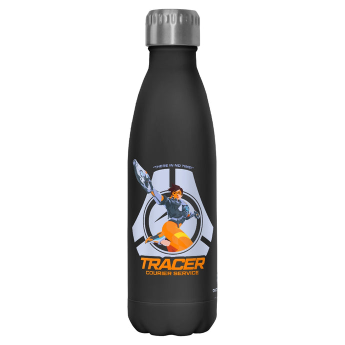 Overwatch - Courier Service - Black 17 oz Stainless Steel Bottle Homewares Fifth Sun