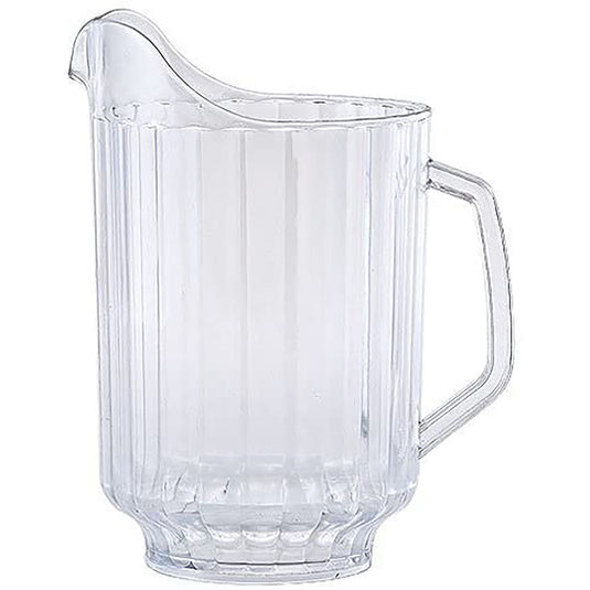 Break-Resistant Restaurant Style Plastic Pitcher Clear 58 oz Serverware VeZee