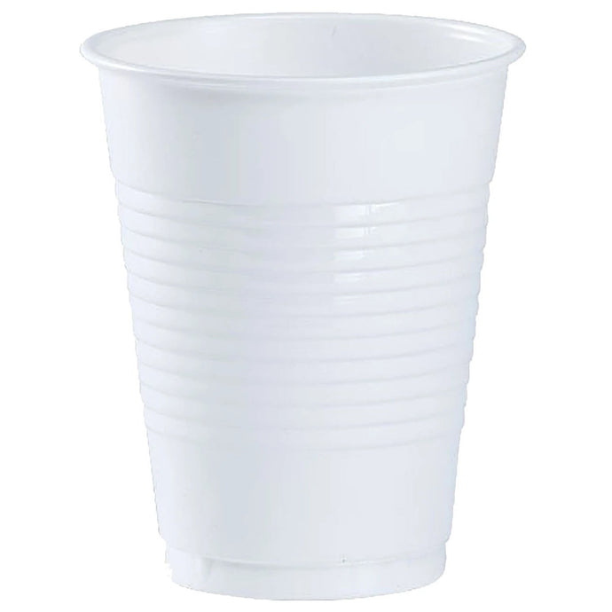 White Co-Ex Plastic Cup 18 oz Cups Party Dimensions