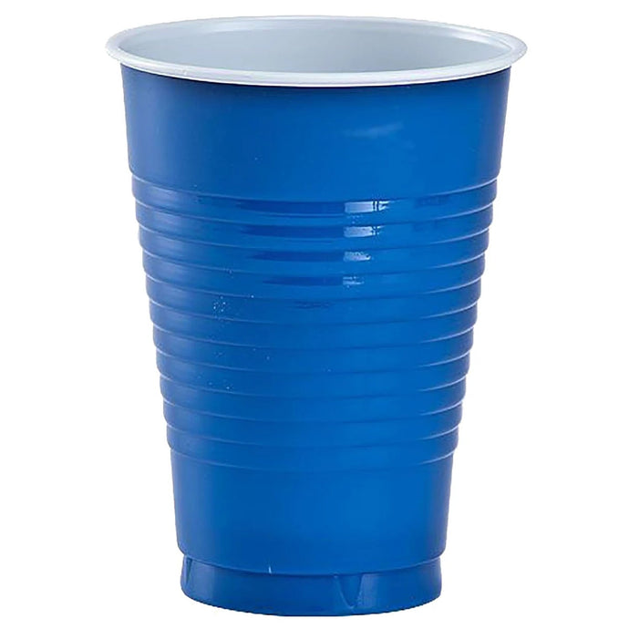 Blue Co-Ex Plastic Cup 18 oz Cups Party Dimensions