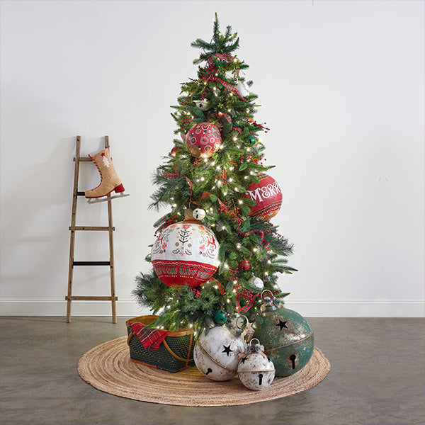 Load image into Gallery viewer, Oversized Paper Mache Christmas Ornament, Choose Your Size General CT
