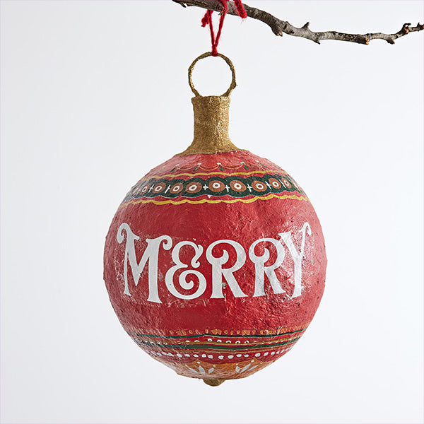 Load image into Gallery viewer, Oversized Paper Mache Christmas Ornament, Choose Your Size General CT
