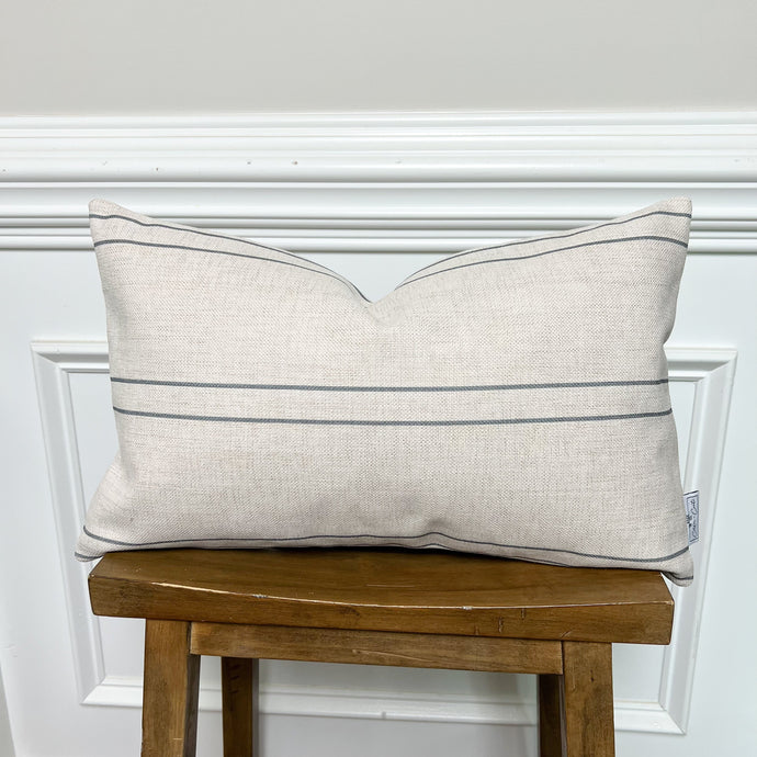 The Parker Throw Pillow Cover 12x20 inch- High End Textured Fabric Gift Cotton and Crate