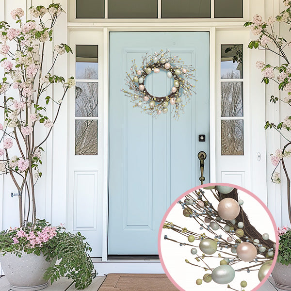 24 Inch Pastel Colored Easter Wreath Whats trending TP