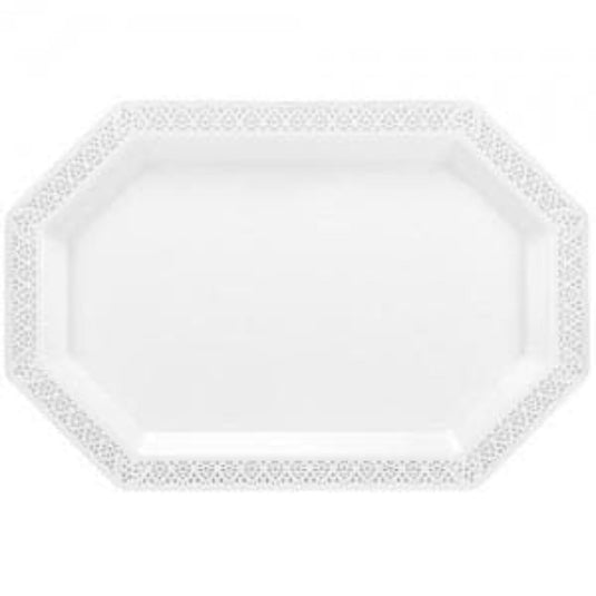 Pearl Lacetagon Heavy Weight Tray 12"X18" Serverware Lillian