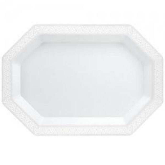 Pearl Lacetagon Heavy Weight Tray 9''X13'' Half Size Serverware Lillian