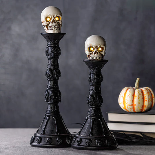 Light Up Skull Pedestals, Set of 2 General TP