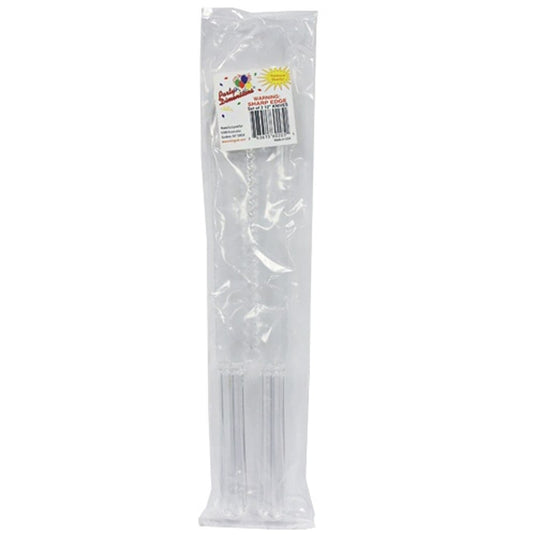 Plastic Serrated Cake Knife Set Clear 11