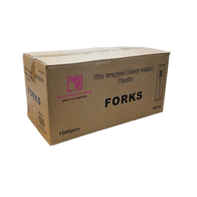 *WHOLESALE* Disposable - Individually Wrapped - Medium Weight - Black Fork | 1000 ct. VeZee