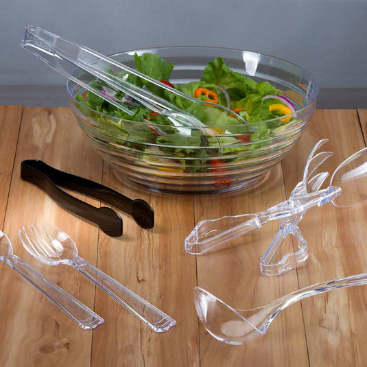 12" Clear Plastic Tongs Serverware Hanna K