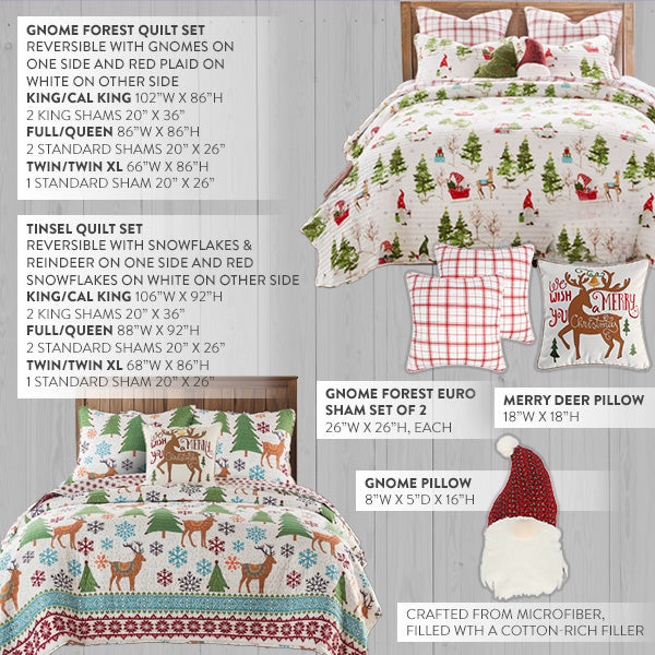 Load image into Gallery viewer, Christmas Inspired Reversible Quilt, Choose Your Style General LEV
