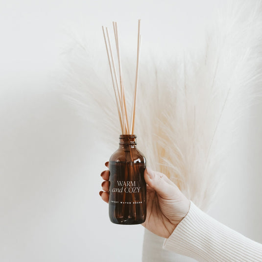 Warm and Cozy Amber Reed Diffuser Gift Sweet Water Decor